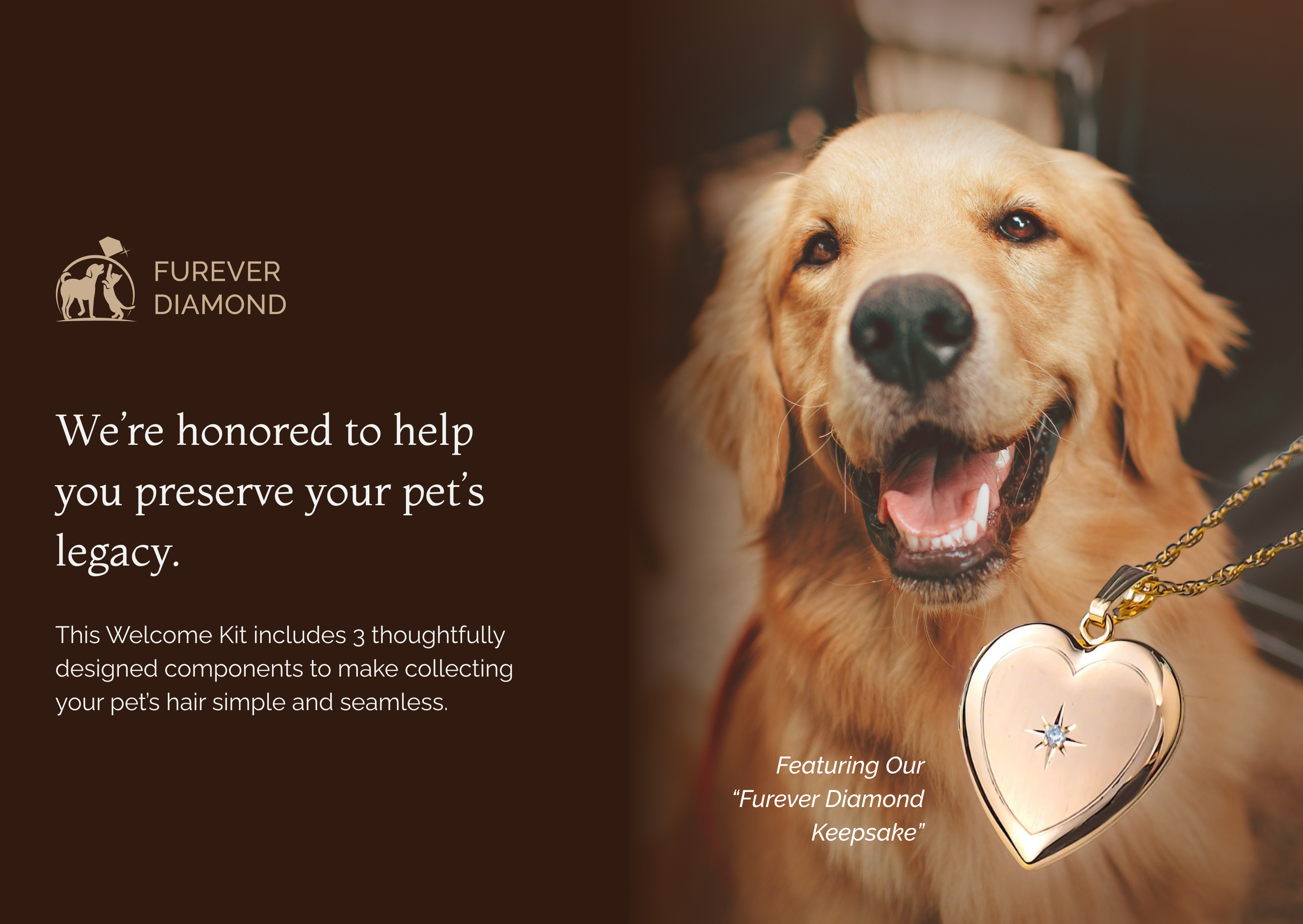 Furever Diamond A6 card front